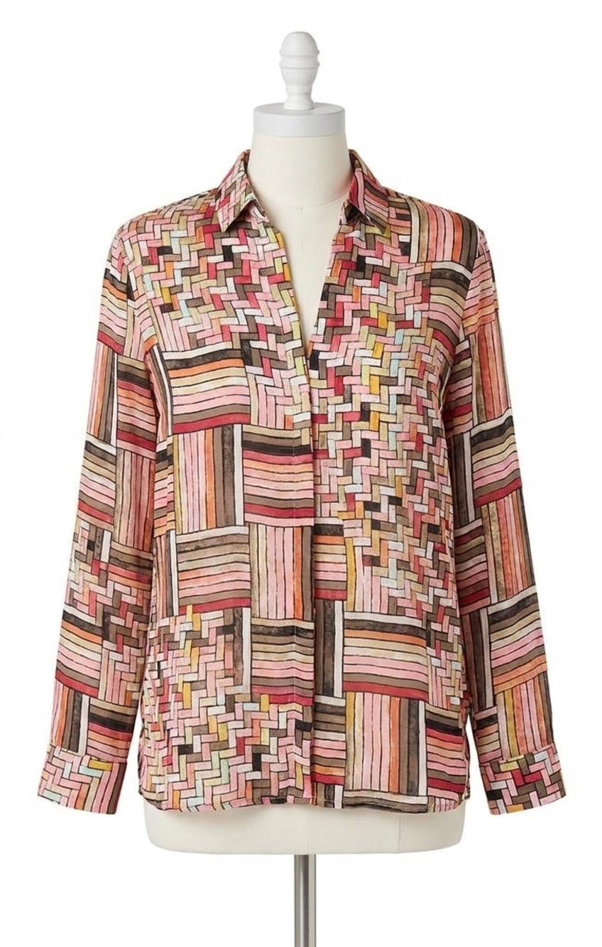 NEW NIC + ZOE colorweave blouse